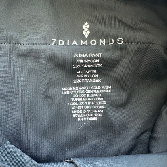 7Diamonds Black, Zuma, UV Protected, Chino Golf Pants NWT- 32x32 - Picture 3 of 11